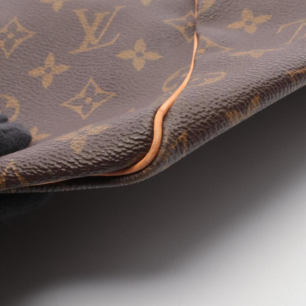 LOUIS VUITTON Authentic Brown Monogram Leather Keepall 55 Boston Bag - Picture 9 of 10